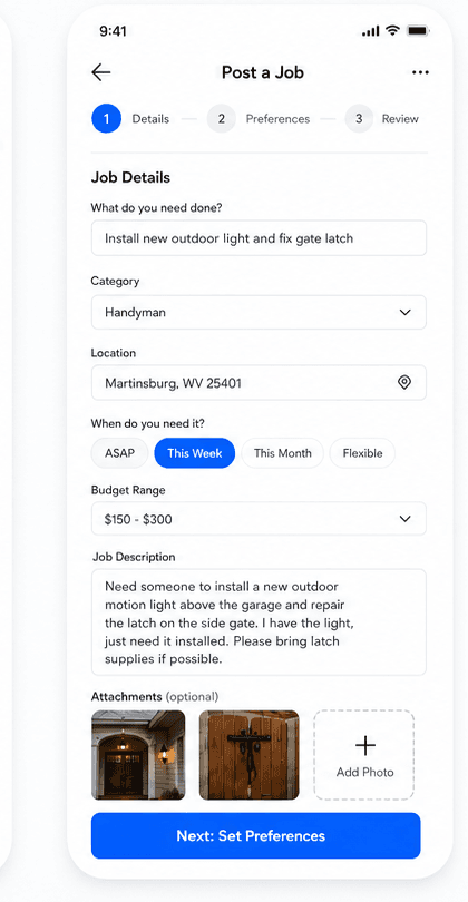 Customer Job Posting