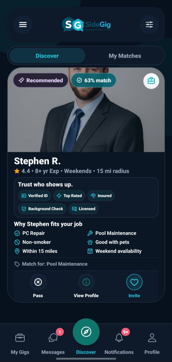 Discover trusted workers